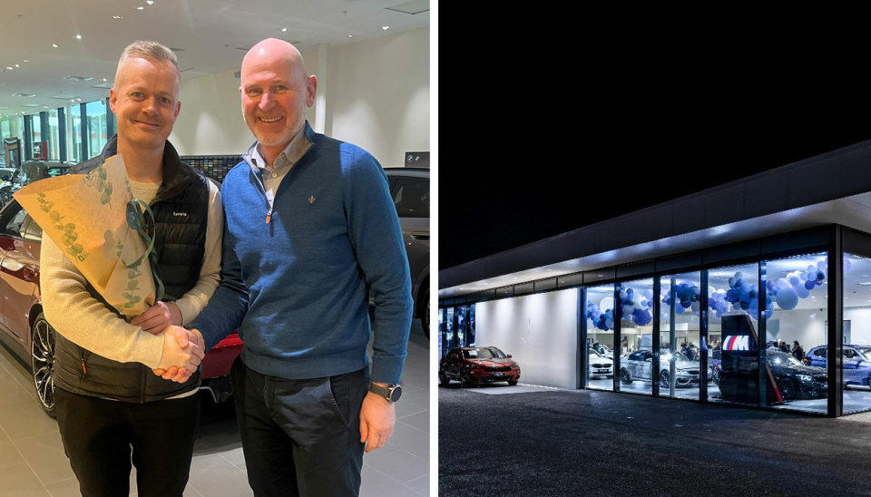 Fv: Vegard Lauvås (tv) tar over som daglig leder i Bavaria Ålesund etter Bent Erik Heimen, som fortsetter som daglig leder i Bavaria Nordvest.
