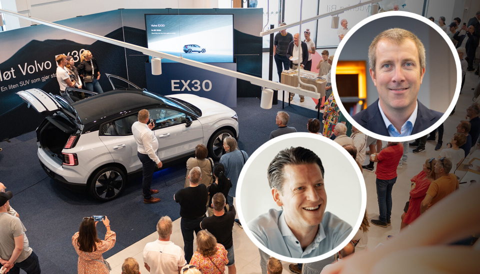 Vidar Lorentzen (nede til venstre) er partner og leder bransjegruppen bil i PwC, Kjell-Fredrik Kristiansen er partner og bransjeleder bil i BDO.