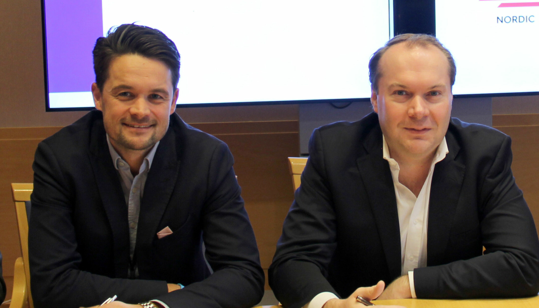 F. v.: Christoffer Lampe overtar som nye administrerende direktør i NDS Group, mens Janno Gröne fortsetter som styreleder.