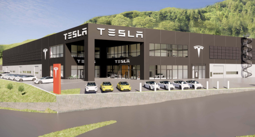 Tesla bygger gigantanlegg i Drammen