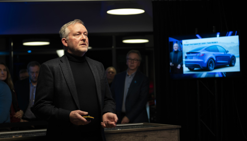 OFV-direktør Øyvind Solberg Thorsen presenterer sine prognoser for årets personbil-registreringer.