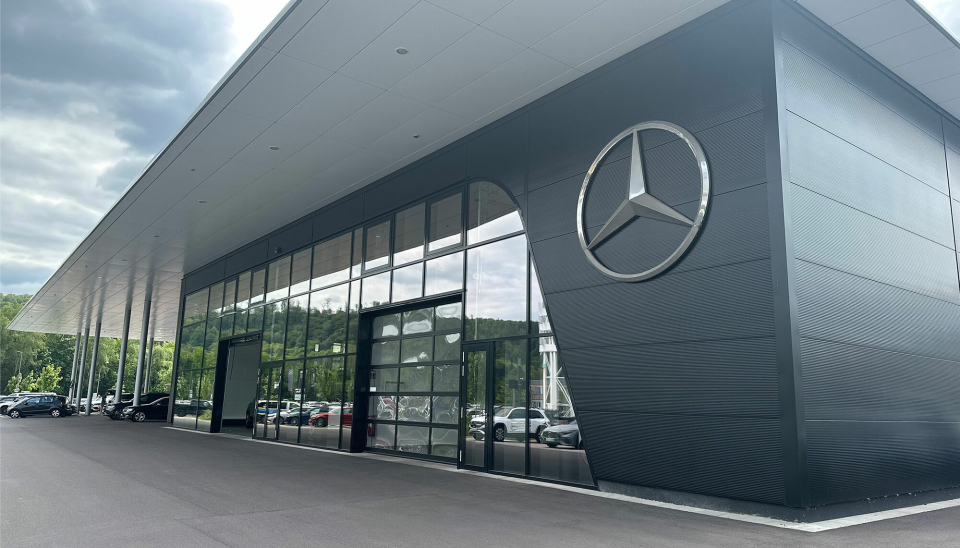 Mercedes-forhandleren i Saarbrücken er en av 21 nye lokasjoner i Hedin-konsernet.