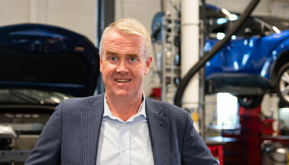 Frode Hebnes er administrerende direktør i Bilia Norge. I går åpnet Bilia og Bil1Din det nye stor-anlegget i Røyken.