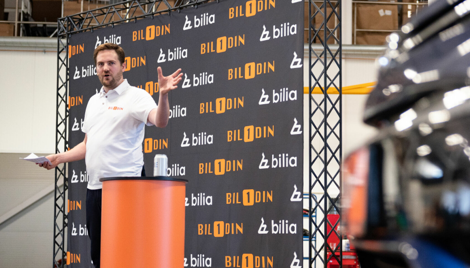 Daglig leder i Bil1Din, Anders Greftegreff, åpnet i forrige uke selskapets nye demonterings-anlegg i Røyken.