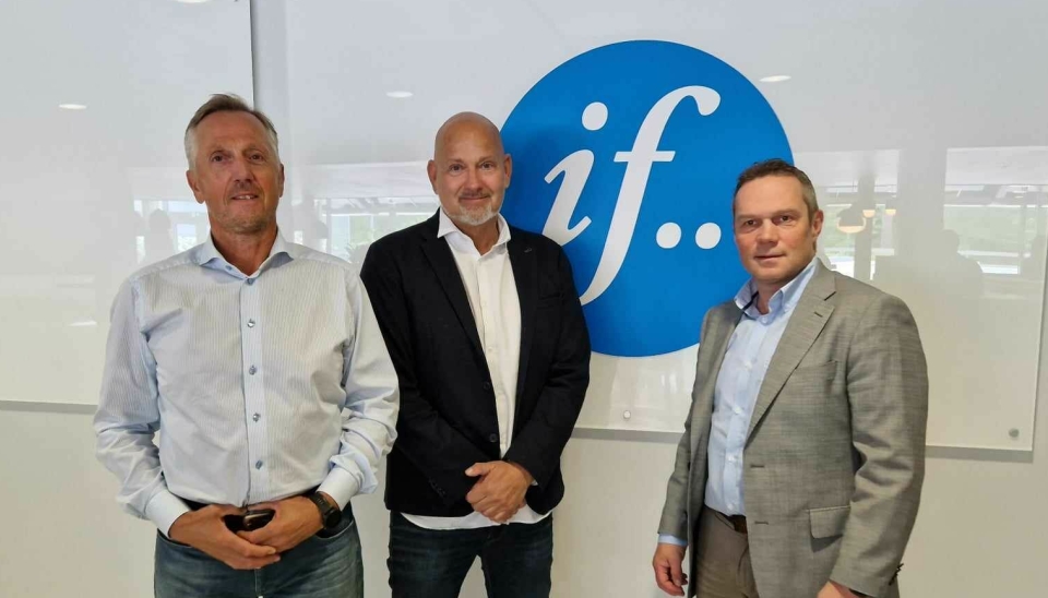 F. v.: Stig Grongstad (Purchase Manager Aftermarket Motor Norway, If), Ole Eyvind Schiøll (kategoriansvarlig Erstatningsbil, Hertz), og Vidar Brustad (Head of Aftermarket Motor Norway, If).